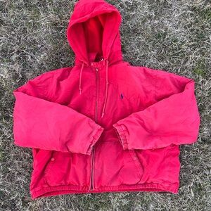 Polo by Ralph Lauren Vibrant Red Hooded Jacket